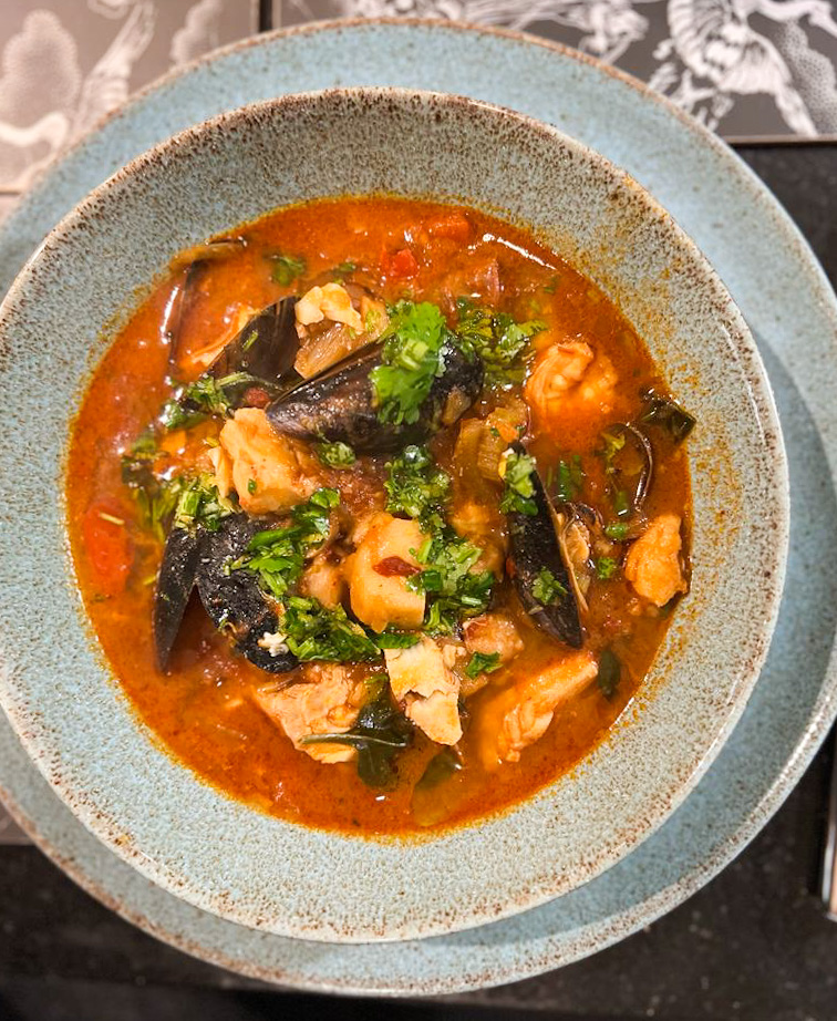 Spicy spanish fish stew