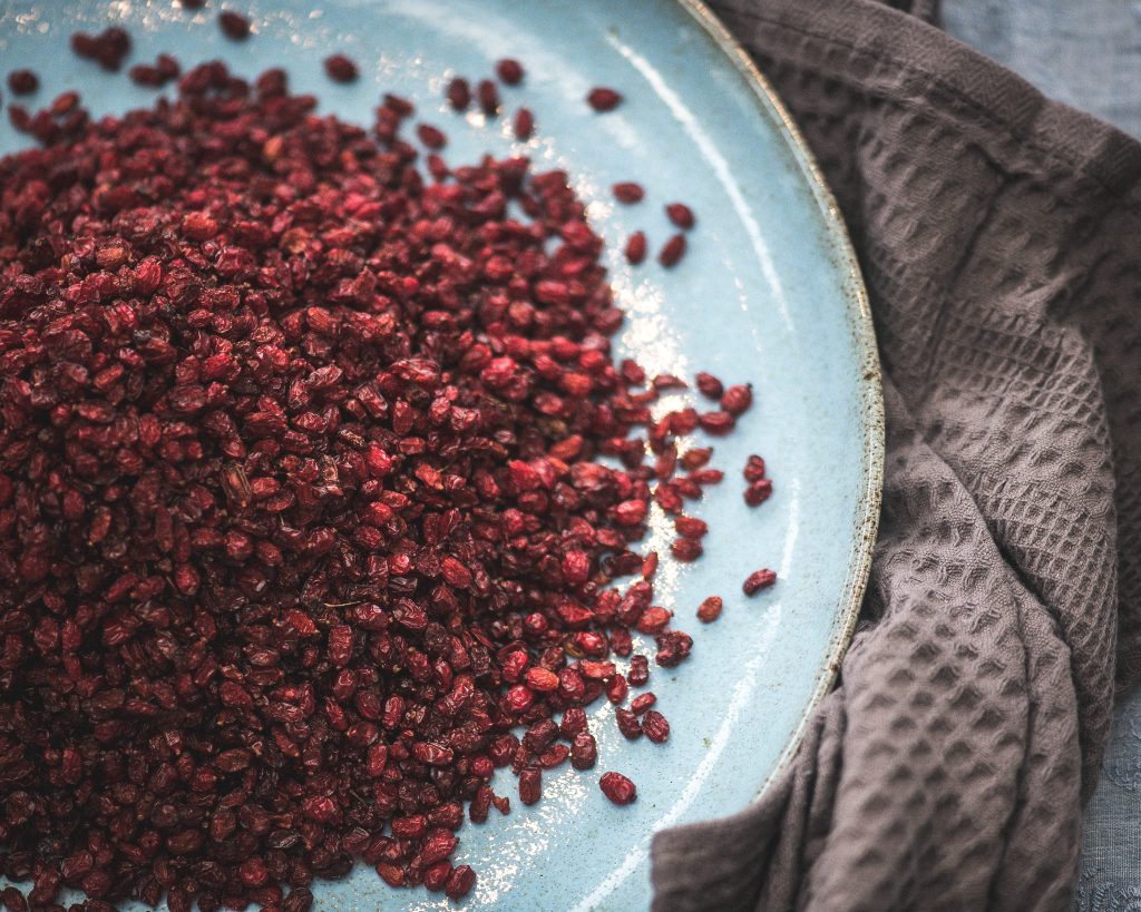 Persian Saffron Chicken and Barberry Rice